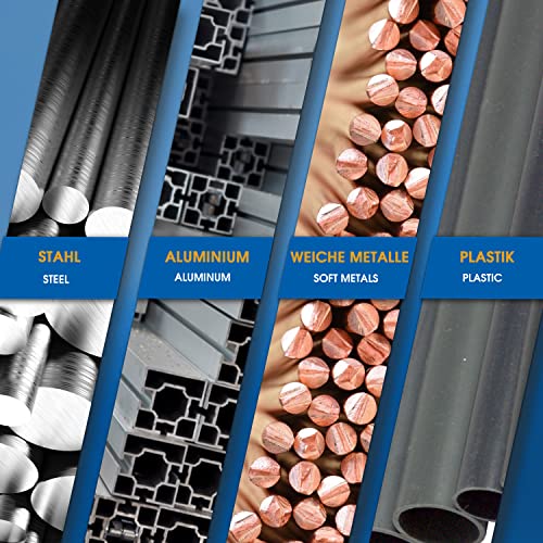 S&R Sägeblätter Set mit Hochleistungs-MOLYBDÄN-Sägeblättern/MADE IN GERMANY/für Metallsäge, Bügelsäge 12 / 300 mm, 4-tlg 2x Molybdän-Stahl 24 tpi, 1x Bi-Metall 18 tpi, 1x Bi-Metall 24 tpi