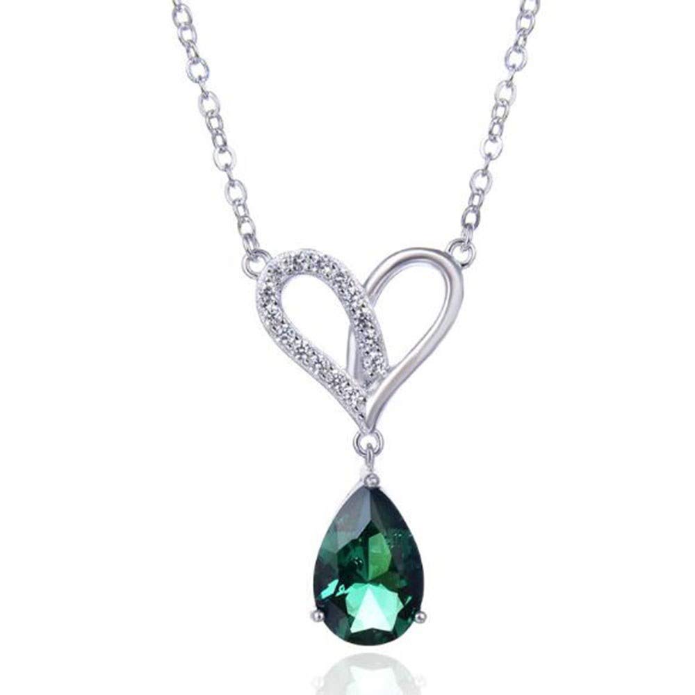 Collier en Argent et Cristal Pendentif pour Toutes les Occasions