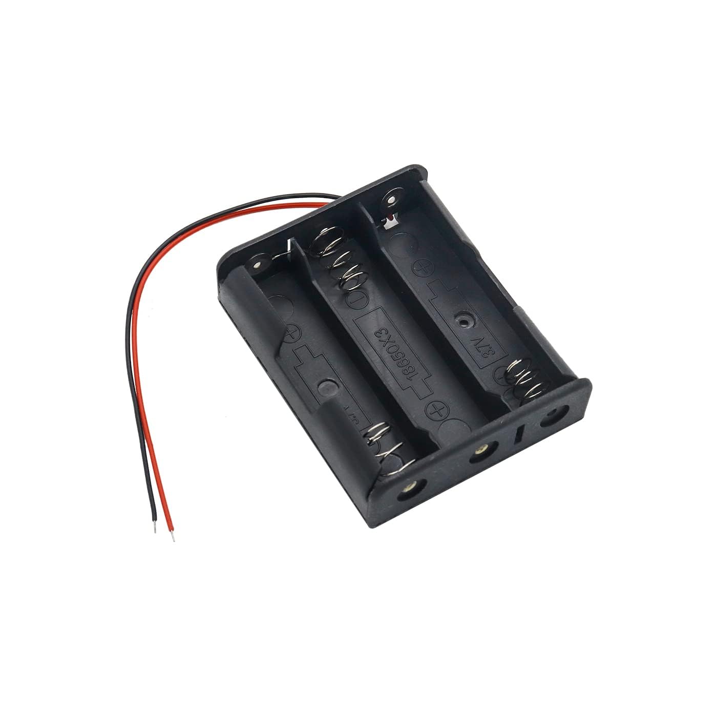 Electronic Spices 3.7v 18650 3 cell Battery Holder with Wire Leads (Pack of 1)