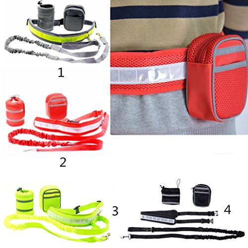 homozy – Tênis elástico de nylon para corrida e caminhada – Vermelho, 145 – 190 cm