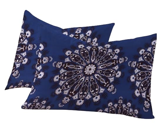 Image of RD TREND 210 TC Premium Glace Cotton Assorted King Size Printed Floral Design Pillow Cover -18 inchX28 inch Inches,(Pack of 6) of Any 12 Pieces Color Multi-7