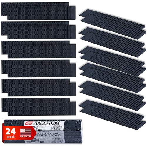 Prescored Plastic Shims for Leveling (24 Pack) 7-3/8" Length