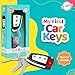 Playkidiz Toy Car Keys - Real Looking Play Toddler Remote Car Key - Interactive Kids Baby Keys with Lights and Sound Effetcs - Pretend Toy Keys for Boys Girls Age 3+