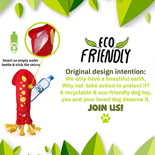 Lilfrd Water Bottle Dog Toys - Dog Puzzle Squeaky Enrichment Treat Dispensing Rope Snuffle Plush Toys thumb #1