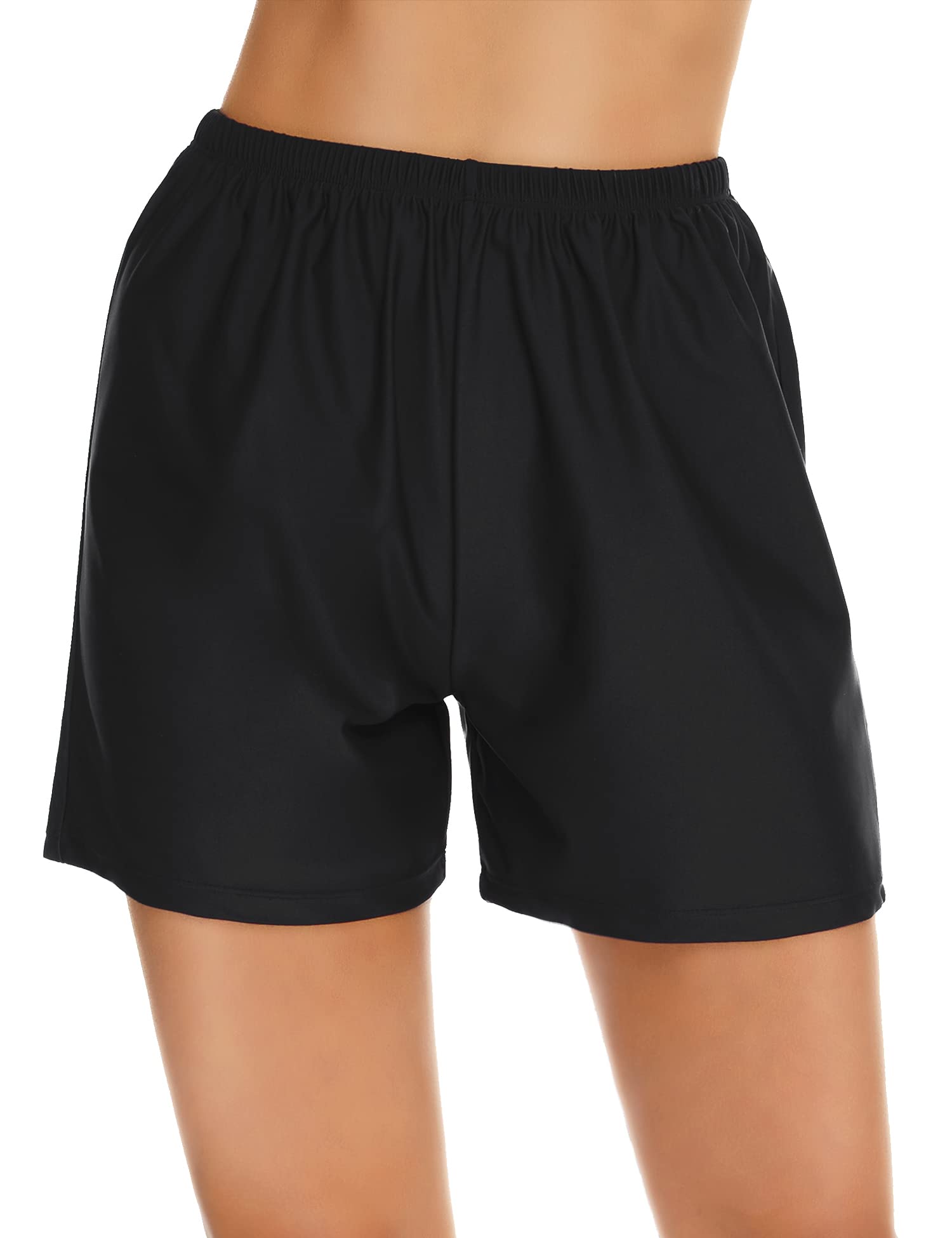 Women's Swim Shorts High Waisted Bathing Suit Bottoms Swimsuit Board Shorts Swimwear Tankini Boy Shorts-image-23