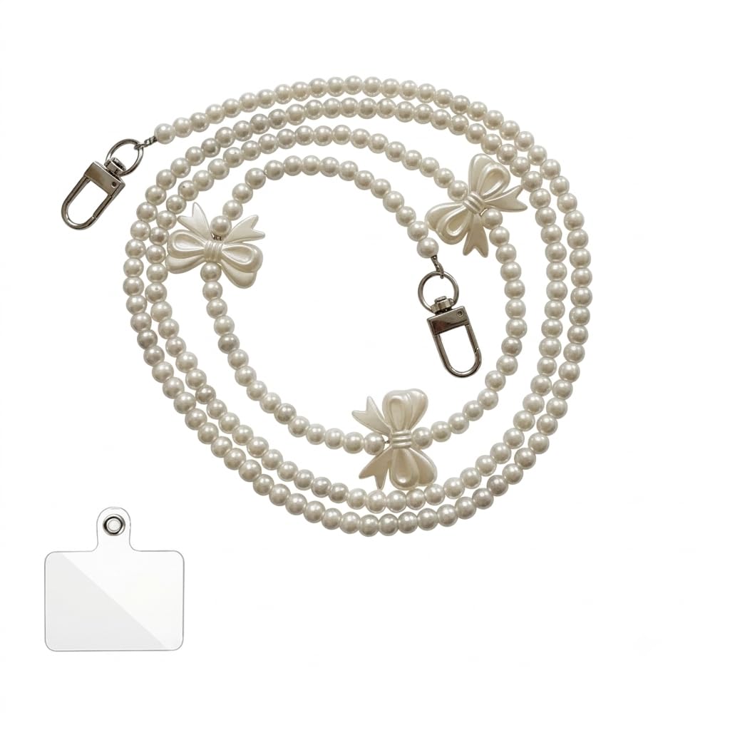 Multi Bow Phone Charm | Detachable Phone Wrist Strap, Hands-Free Keychain | Clip & Go for Mobile - Adjustable Chain Lanyard | Fashionable Accessories for Women Girls-image-36