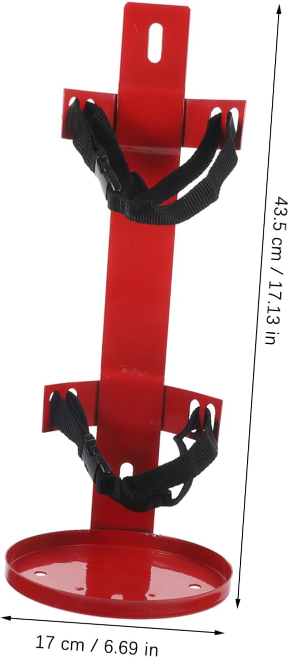 Heavy Duty Fire Extinguisher Mount Bracket Strap Passenger Vehicles Iron Wall Mount Holder Secure and Convenient Mounting Solution