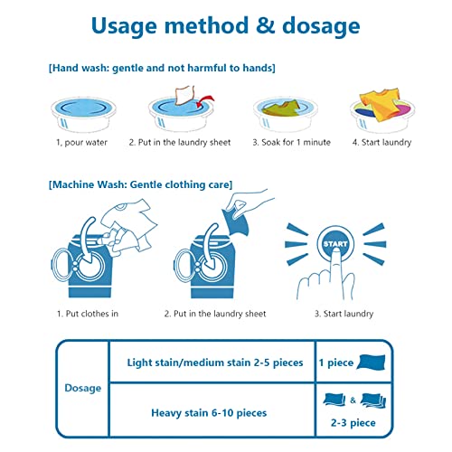 Laundry Detergent Sheets 90PCS Washing Detergent Sheet Deep Stain Removal Laundry Sheets Detergent Strip Laundry Soap Sheet for Home Travel - Image 4