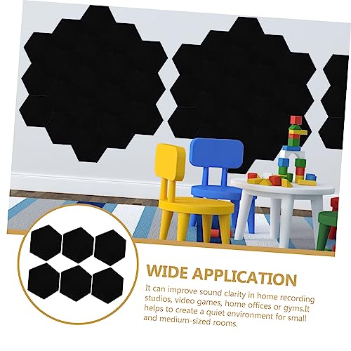6 paneles absorbentes de sonido de fibra de poliéster para estudio, tableros acústicos para reducción de ruido miniatura 6