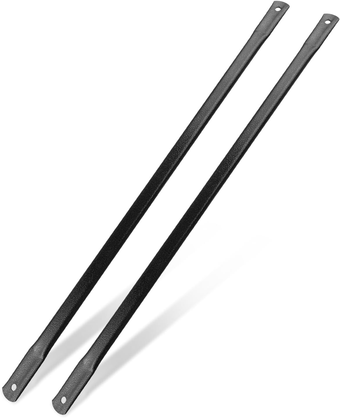 2Pcs Garden Swing Replacement Bars 35.4"/90cm, Bronze Metal Elliptical Rods for Hanging Swing Seat to Frame, Black