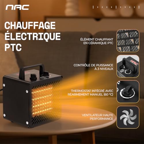 Radiateur electrique mobile pour rechauffer une serre froide - 3