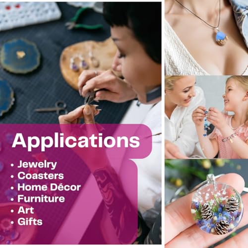 Image of Oytra Resin Art Liquid Hardener for Craft Beginners Materials Kit Ultra Crystal Clear Coat Transparent Epoxy 2 1 Ratio Artists Jewellery Set Casting Tabletop DIY Project (Pack of 5 x 300g)
