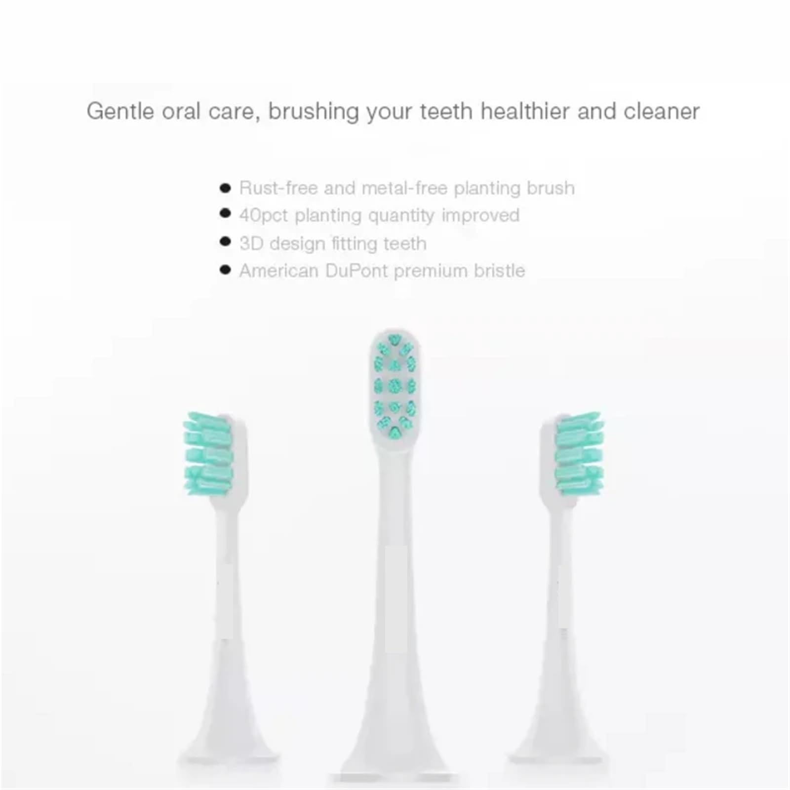 Compatible con cabezales de cepillo Xiaomi T300/T500 | Paquete de 3 o 6 recambios for modelos de cepillos de dientes sónicos.(6PCS Sensitive Heads)