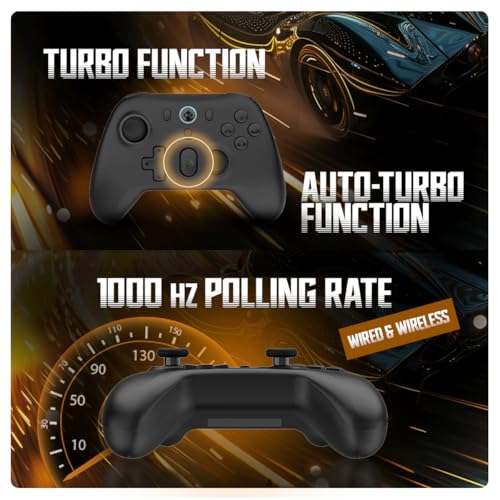 Cosmic Byte Blitz Wireless + Wired Controller for PC, Hall Effect Joystick & Triggers, 1000Hz Polling Rate, Adjustable Vibration, Turbo & Auto... - Image 3