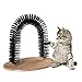 MOTOY Auto Grooming Gato Frotando Arco Shedding Cepillo de Pelo Gato Masaje Aseo Rascador Juguete Gato Rascador Barriles Cerdas Suave Cepillo Rascador