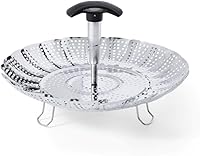 OXO Good Grips Stainless Steel Steamer Basket with Extendable Handle - Fits 8in Pots, Dishwasher Safe