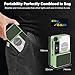 Amaran Ace 25c Pocket RGBWW LED Light, Boost Mode Up to 32W, Full-Color Mini Video Light (2,300-10,000K), 1,500 Lux@1m at 5,600K, 4500mAh Battery with PD Fast Charging for Mobile Creators (Green)