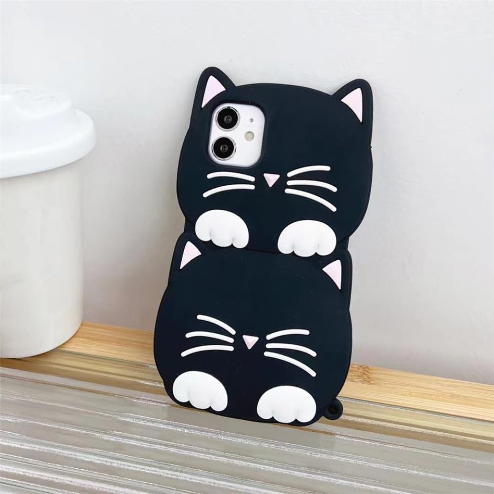 ANTEPRIMA 猫耳型 ブラック ケース Amazon.co.jp: 3D 漫画かわいい猫耳ケース Samsung Galaxy A53
