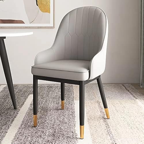Image of Dream Furnishing - Set of 6 Dinning Chairs Elegant & Luxury Looks Strong Metal Frame Legs for Home Cafe Office Hotel (Grey Set of 6)