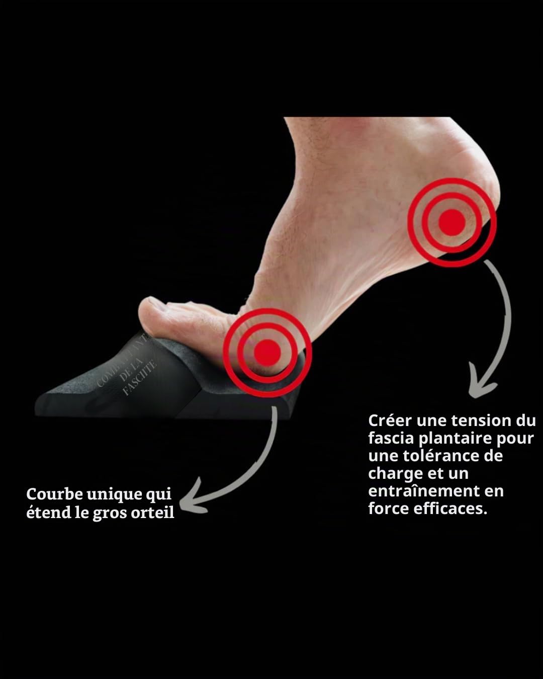 Fasciitis Fighter Round 2 - Plateau de Rééducation Bilatéral Fasciite Plantaire - Renforcement Pied et Mollet, Soulagement Aponévrosite, Épine Calcanéenne - Exercices des 2 Pieds Simultanément