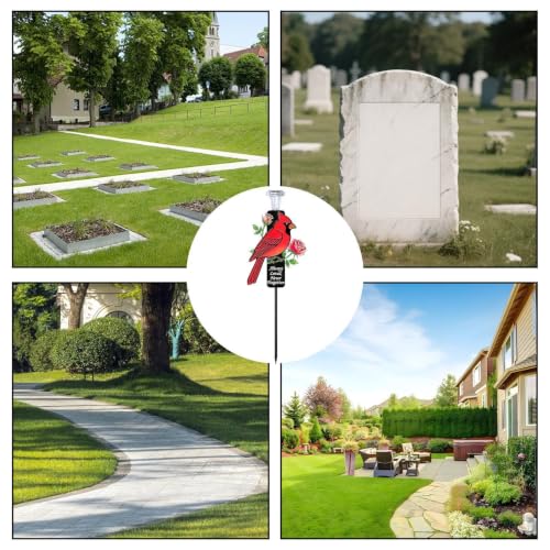 Marqueur funéraire rouge cardinal pour jardin et ferme