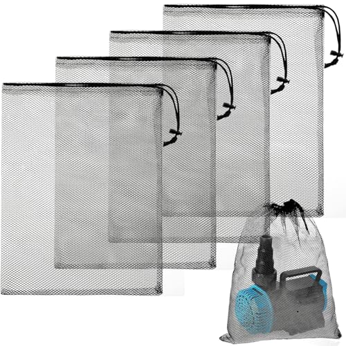 4 bolsas filtro para bomba de estanque 11.8x15.7in miniatura 1