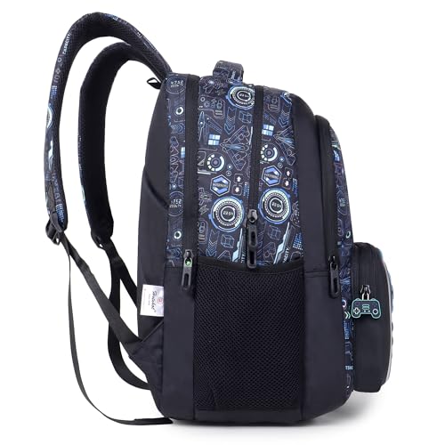 Image of HOT SHOT BAG GAMER 1446|3D EMBOSSED DESGIN|SCHOOL BAG|TUTUION|KIDS & CHILDRENS BACKPACK|WATER RESISTANT|18 INCH|FOR BOYS & GIRLS|32 LITERS BACKPACK