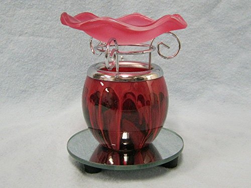 OBI Green Flower Ceramic Tart Warmer (RED Mirror)