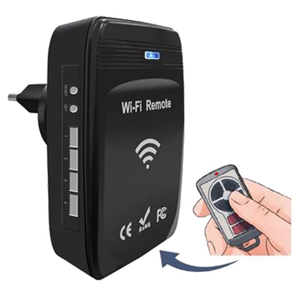 Convertisseur WiFi Vers 287MHz-868MHz Télécommande Universelle de Porte de Garage à Code Tournant Sans Prise UE