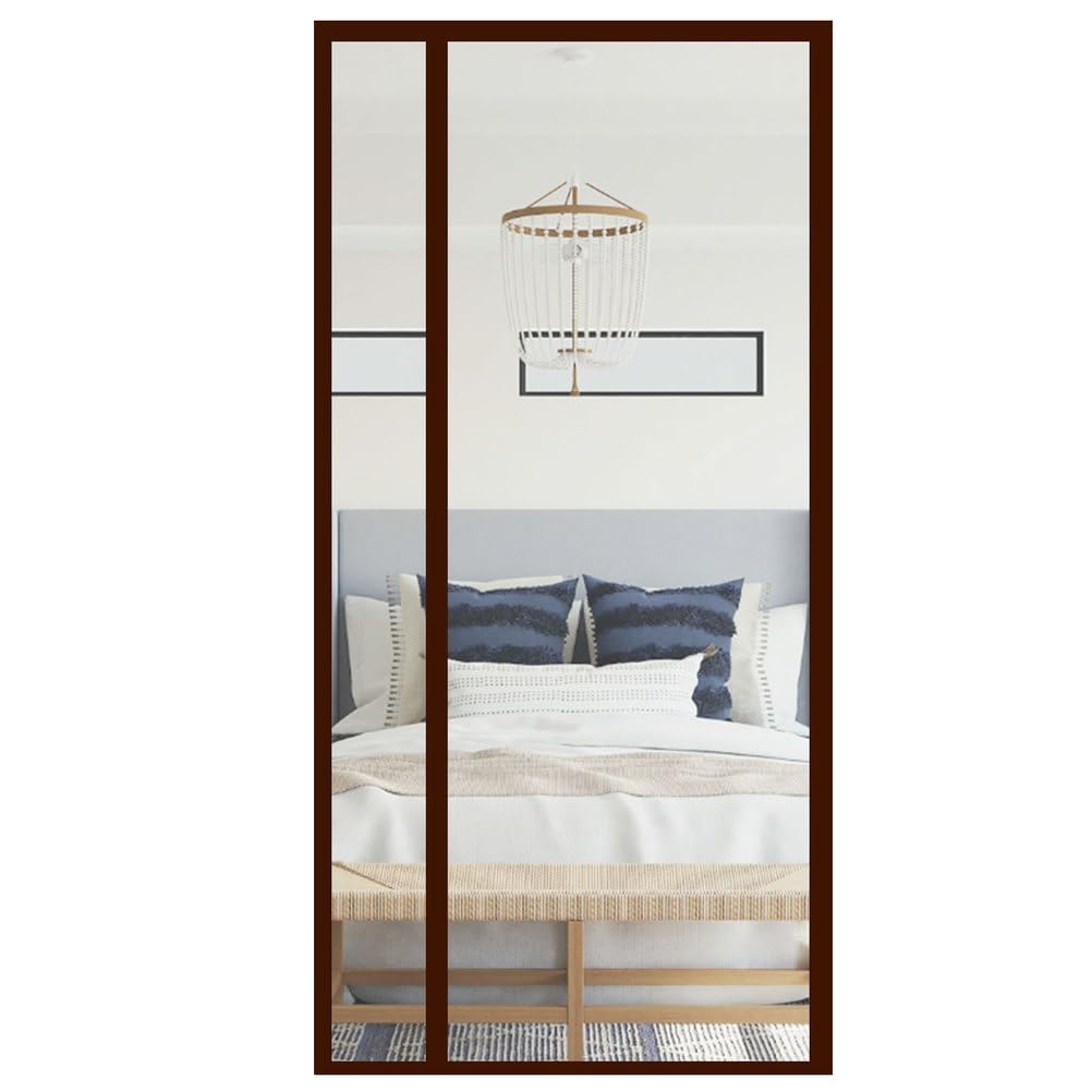 Transparente magnetische Gittertür, PVC-Netzvorhang für Küche und Balkon, hält im Winter warm und im Sommer kühl, Größe 80 x 210 cm, einfache Installation, Insektenschutzgitter