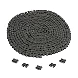 #41 Roller Chain 20 Feet Carbon Steel Chains with 5 Connecting Links Pitch for Chain Driven Sliding Gate...