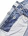 KIDSCOOL SPACE Girls Slim Washed Fashion Soft Denim Jeans Overalls,Light Blue,10-11 Years