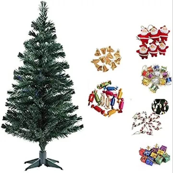 Blossom Bakery Collection, Artificial Christmas Tree Xmas Tree Strong Legs and 60 pcs Decoration Ornament Item (1feet Xmas Tree)