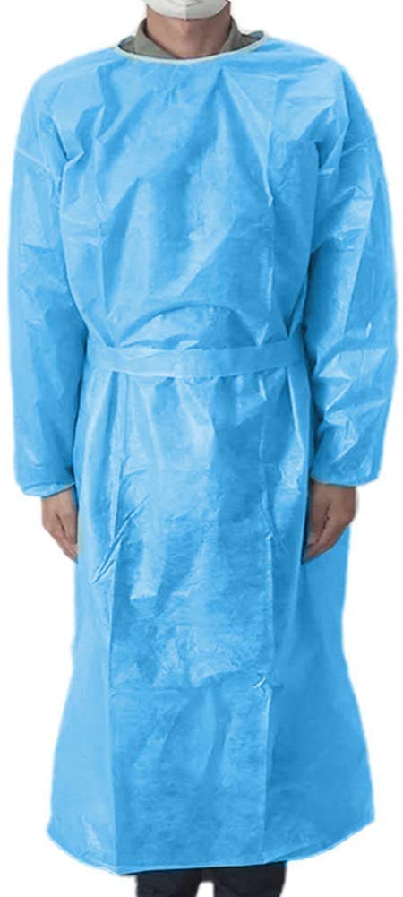 LPM - Lot de 100 Blouses de Protection Jetables Non tissé Non Stériles 40 gr/m2