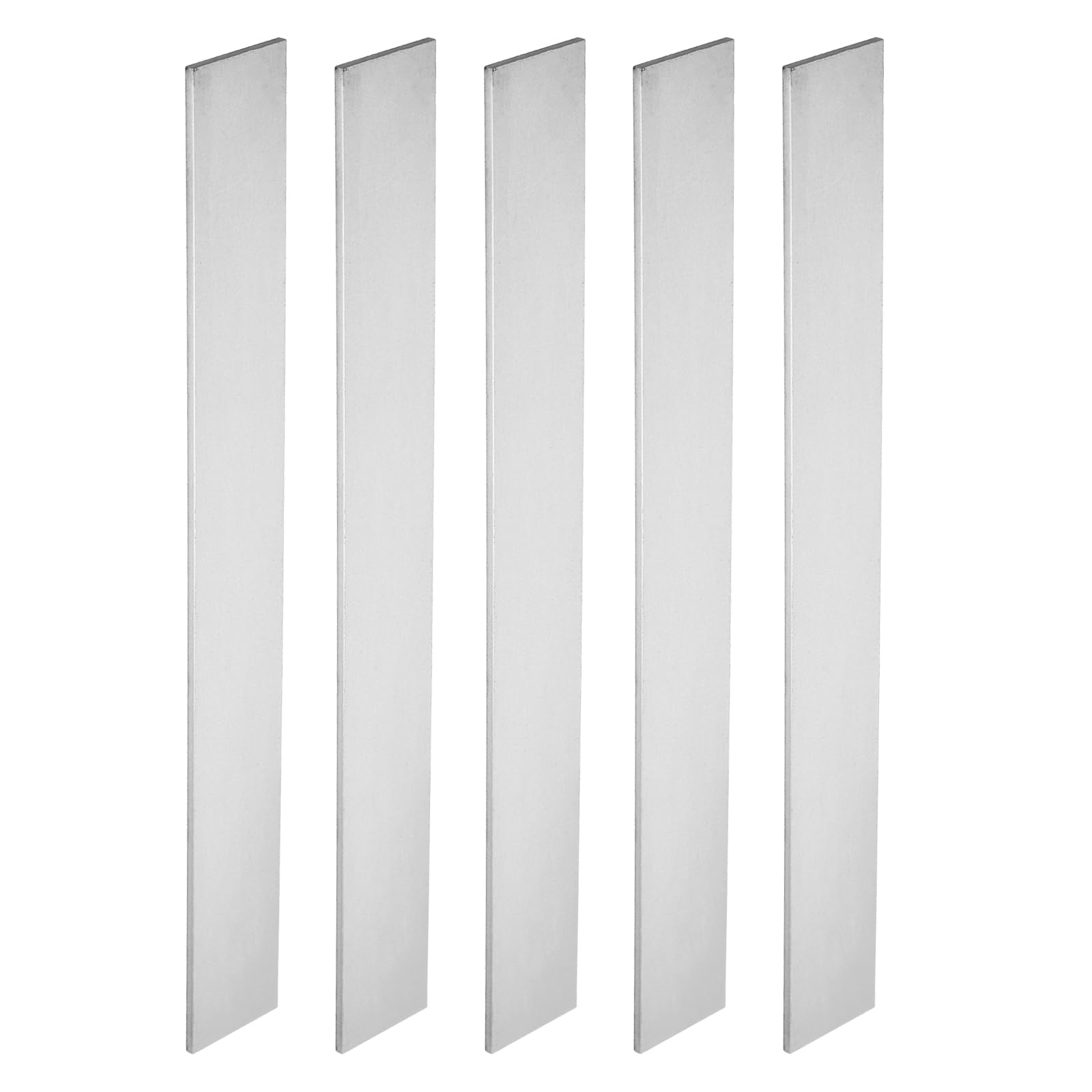 PATIKIL 5er Pack 15N20-Stahl für die Messerherstellung, 12" x 1 1/2" x 1/8" Stahlblech für DIY-Blankblech, professionelle und Hobbynutzung.