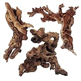 Tfwadmx Aquarium Driftwood Natural Log Branches Fish Tank Decoration 8-12" Terrarium Wood Hideout Ca