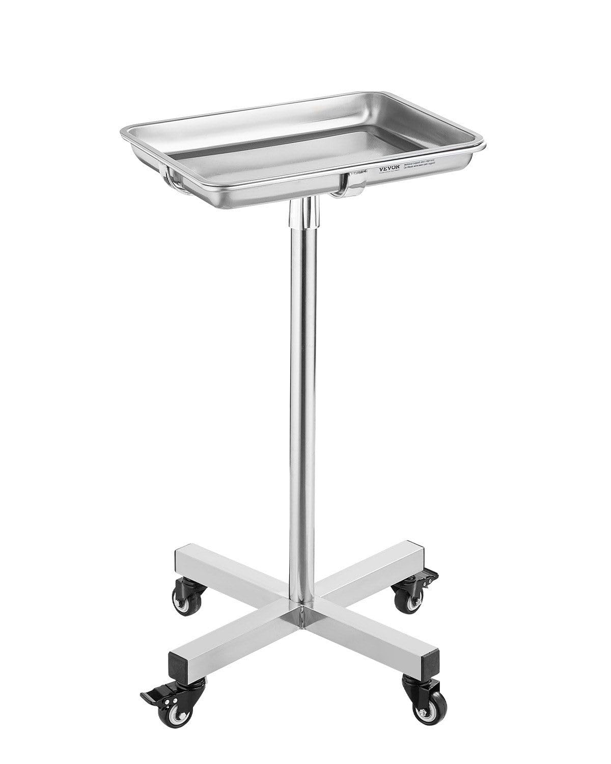 Mobile Mayo Stand Stainless Steel Mayo Tray 25.2
