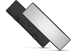 Get Angel View Com Universal 12 Inch Interior Clip on Panoramic Rearview Mirror