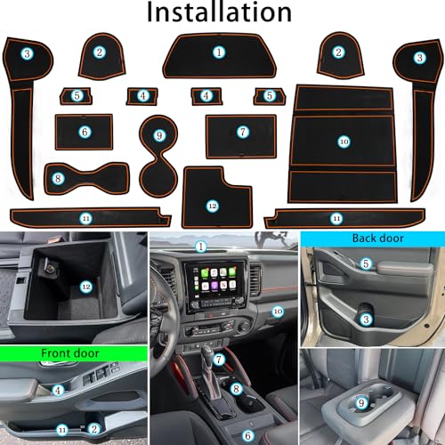 Forro de consola central para Nissan Frontier 2022-2025 miniatura 6