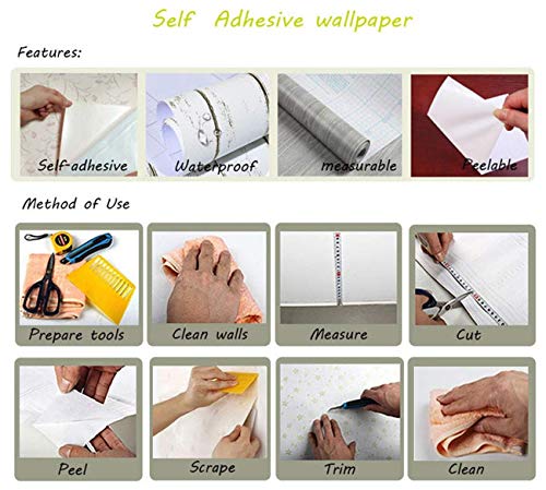 Image of SARVATRAY Self-Adhesive Wallpaper, Oil Proof Heat Resistant Stickers for Kitchen Wall, Vinyl Sheet 1.5 X 9.5 SQ FT (3 M Butter Fly WS)