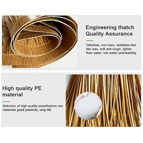 Techo impermeable de paja artificial resistente a rayos UV 3