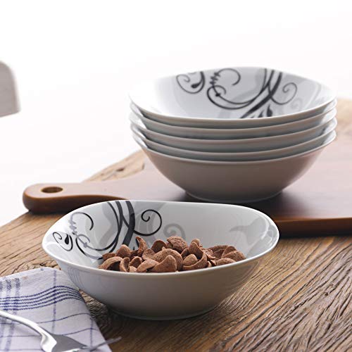 VEWEET Set di 6 ciotole in porcellana Zoey