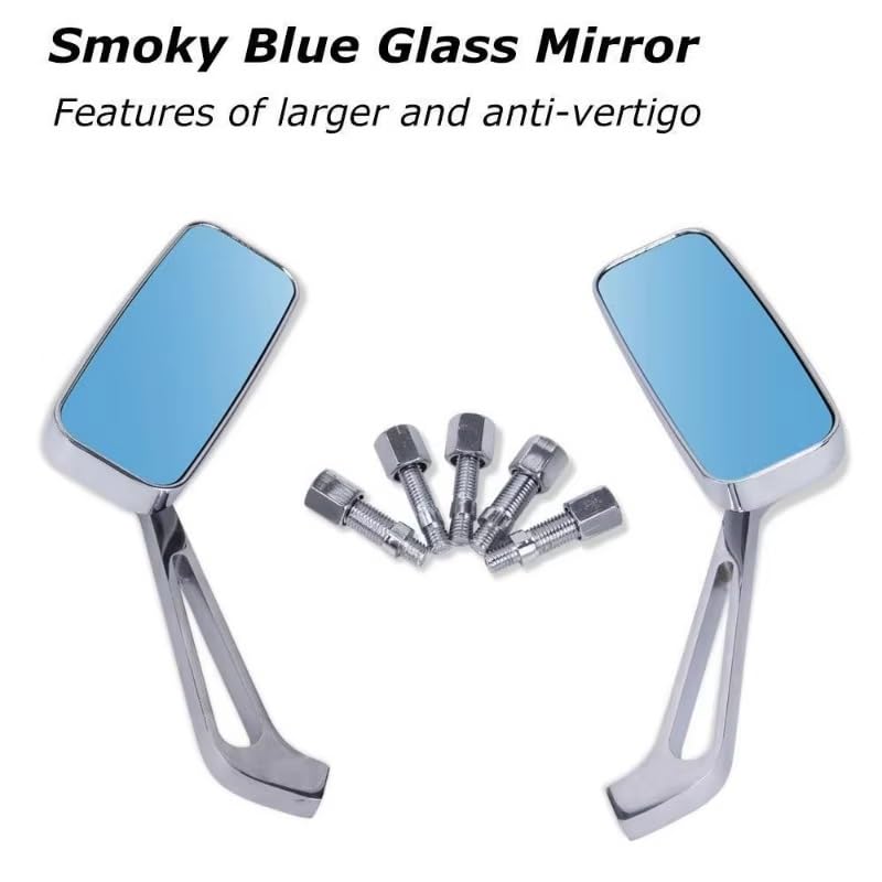 Accesorios de espejo modificador cromado con anclaje universal 8/10mm para Dyna Softail 5