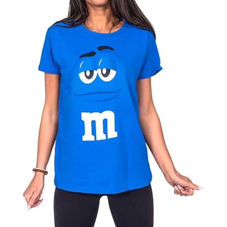 M&M Costume: Chocolate Candy Character Face Women's T-Shirt