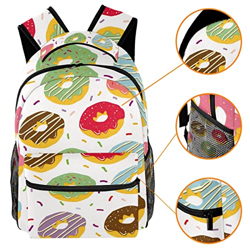 Sac à dos pour livres d'école motif de beignets légers garçons et filles - 3