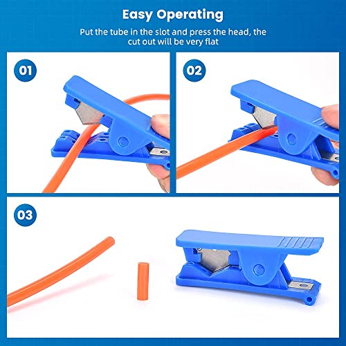 Cgele Ptfe Tube Cutter Hose Cutter Pipe Tube Cutter Tubing Cutting Tool For Nylon Pvc Pu Plastic Tube And Hose Cut Up To 3/4" Od Tube #TOP4