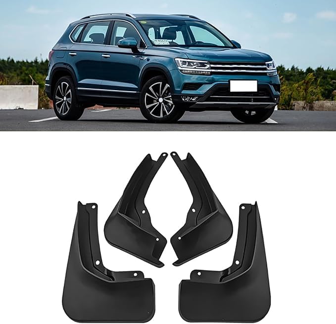 Voiture bavettes pour VW Tharu 2019-2022 lot de 4 garde-boue extérieurs noirs