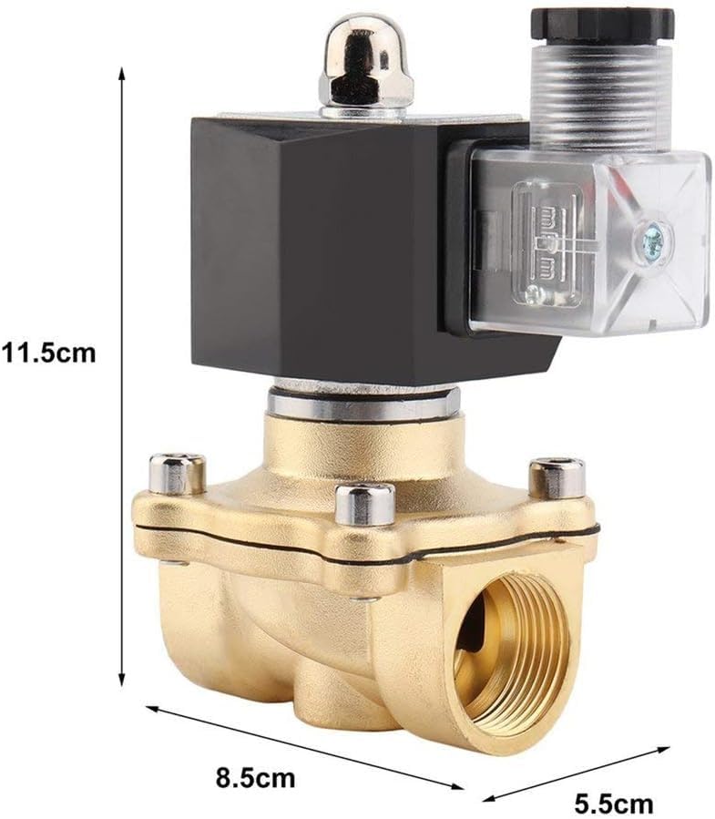 Électrovanne 3/4 220V en cuivre pur à action directe robuste - 5