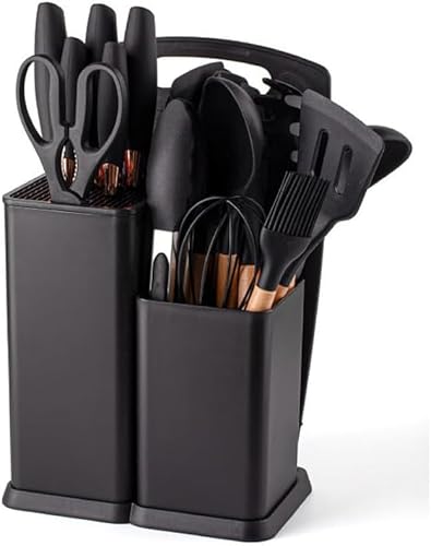 Belifou 19 Peças Jogo Utensilios Cozinha Conjunto de Utensílios de Cozinha de Silicone Com Cabo de M