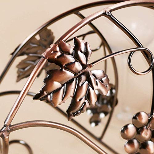 Soporte para botellas de vino de metal moderno miniatura 5